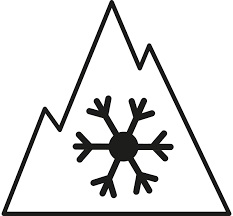 Piktogram pro alpský symbol.